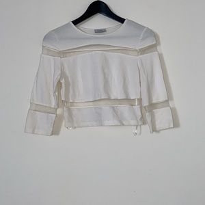 Tobi white crop top
